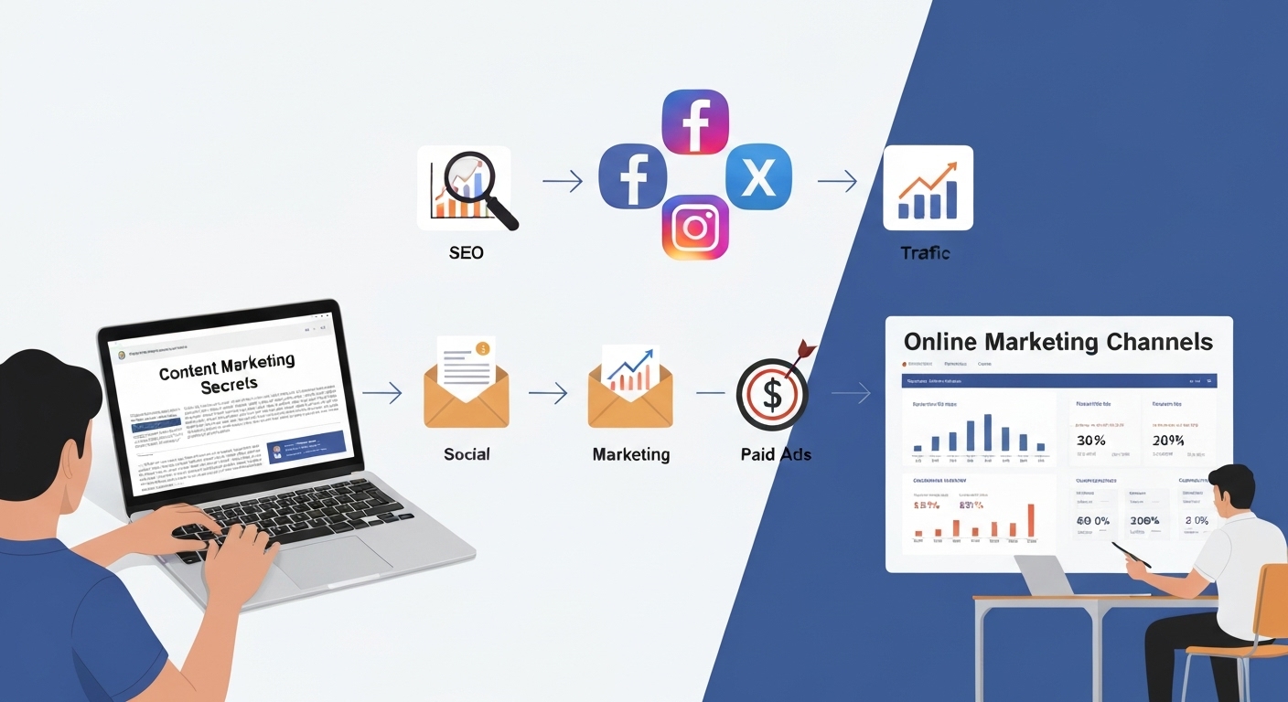 Các kênh marketing online phổ biến và hiệu quả