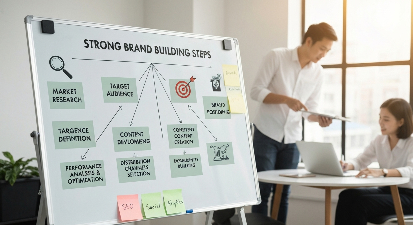 Các bước xây dựng thương hiệu mạnh mẽ