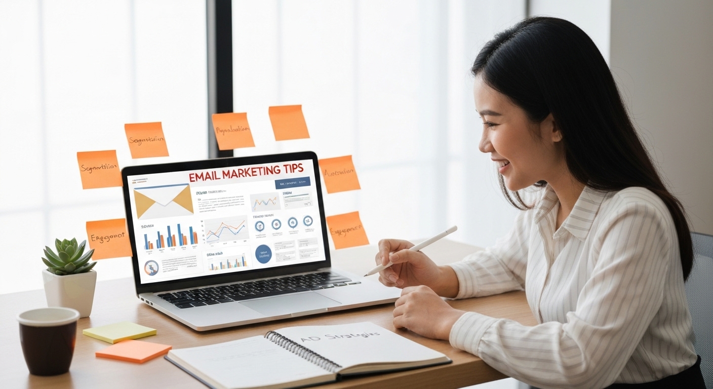 Sử dụng email marketing để duy trì mối quan hệ và tương tác với khách hàng.