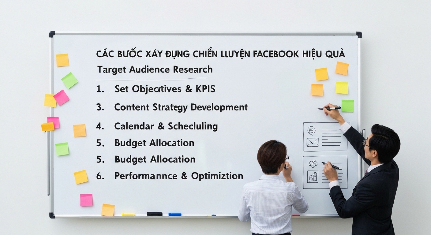 Các bước xây dựng chiến lược truyền thông Facebook hiệu quả