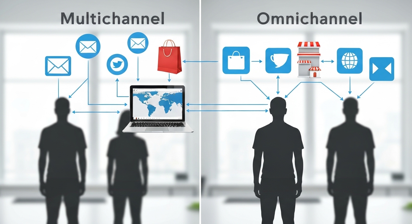 So sánh Multichannel và Omnichannel