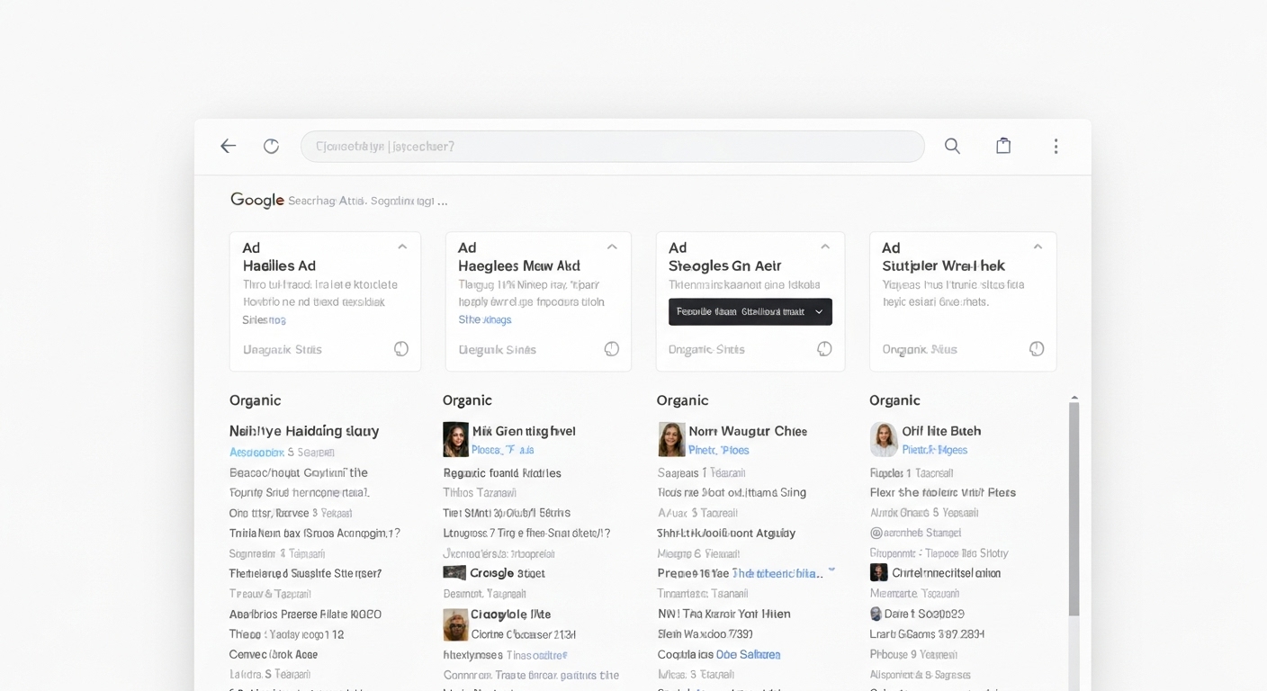 Giao diện quảng cáo hiển thị trên trang kết quả tìm kiếm Google.